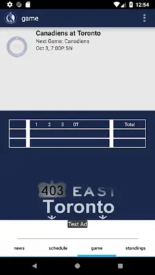 Toronto Hockey android App screenshot 0